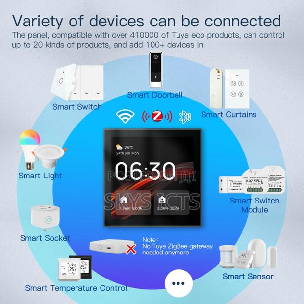 4 Inch Zigbee Gateway Built-in-Alexa Smart Control Panel photo 2