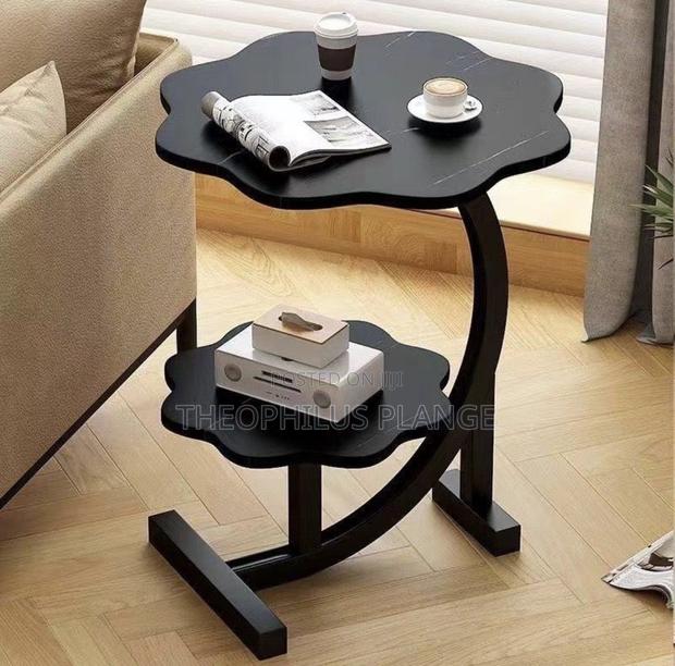 C Shaped Coffee Table / Side Table ( All Black ) · Photo 2