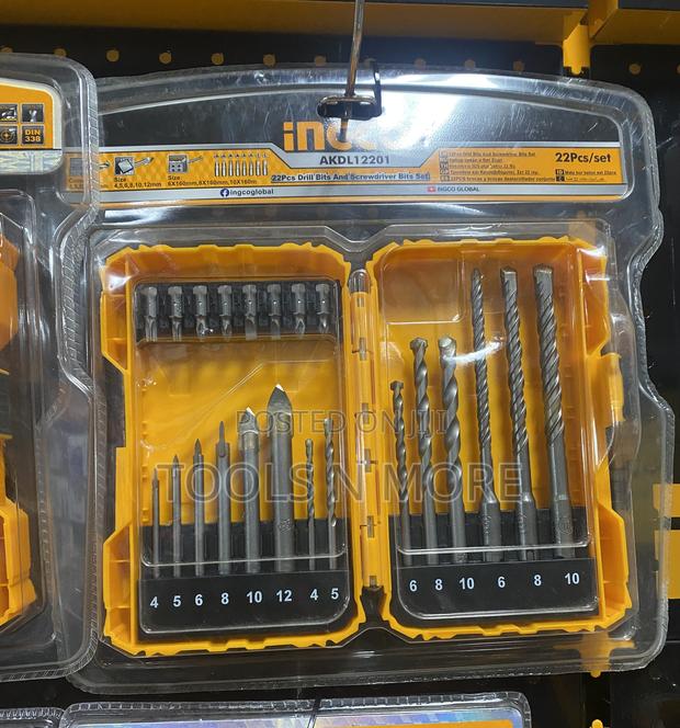 INGCO 22pcs Drill Bits And Screwdriver Bits Set · Photo 3