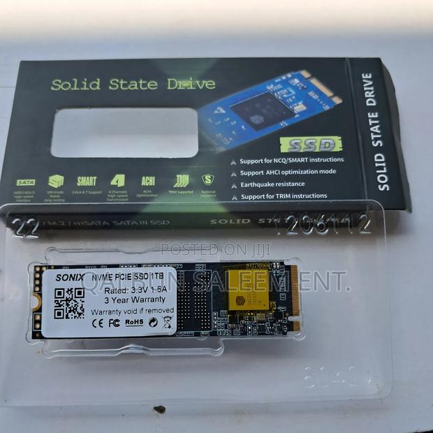 Brand-new Sonix Nvme Pcie M.2 1tb Solid State Drive (Ssd)