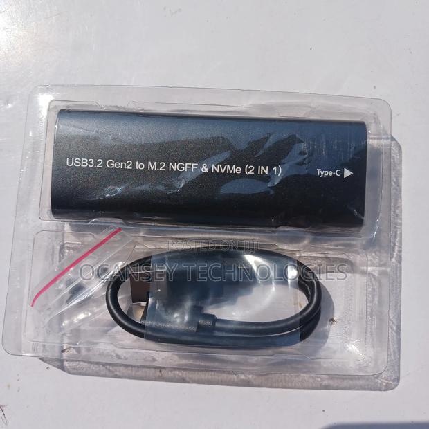 Original USB 3.2 Gen 2 to M.2 NGFF Nvme 2 in 1 SSD Case