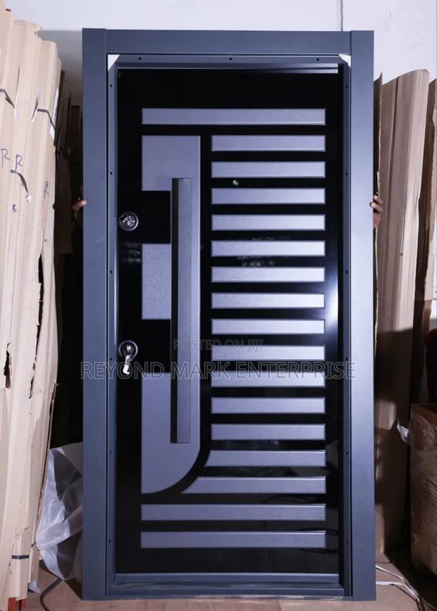 Single Security Door, Luxury PVC Embosed, Turkey Doors · Photo 3