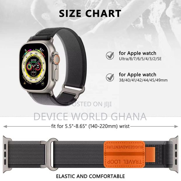 Travel Nylon Loop Strap/ Band for Apple Watch Series 1-10 photo 5