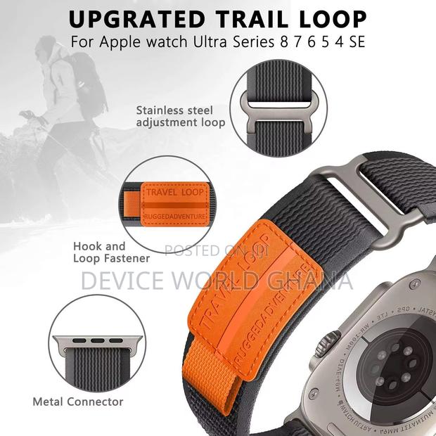 Travel Nylon Loop Strap/ Band for Apple Watch Series 1-10 photo 3