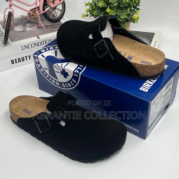 Birkenstock Boston Suede Black · Photo 3