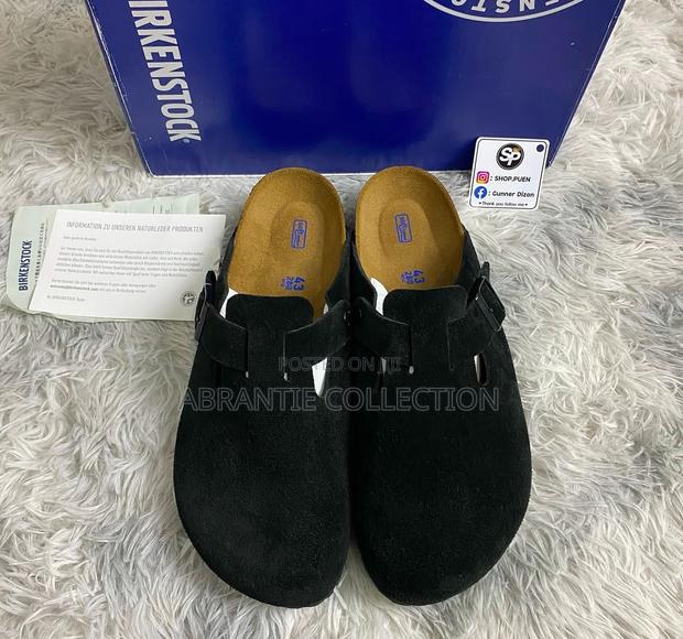 Birkenstock Boston Suede Black · Photo 4