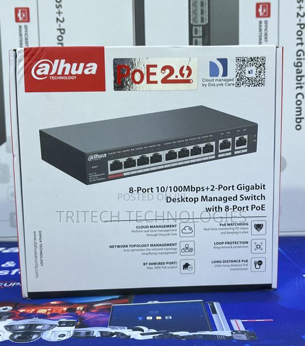 Dahua 8port Poe Switch With 2 Uplink Dh-Cs4010-8et-110 · Photo 4