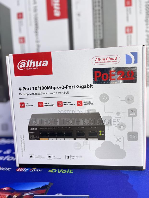 Dahua 4port Poe Managed Desktop Switch Dh-Cs4006-4et-60 · Photo 3