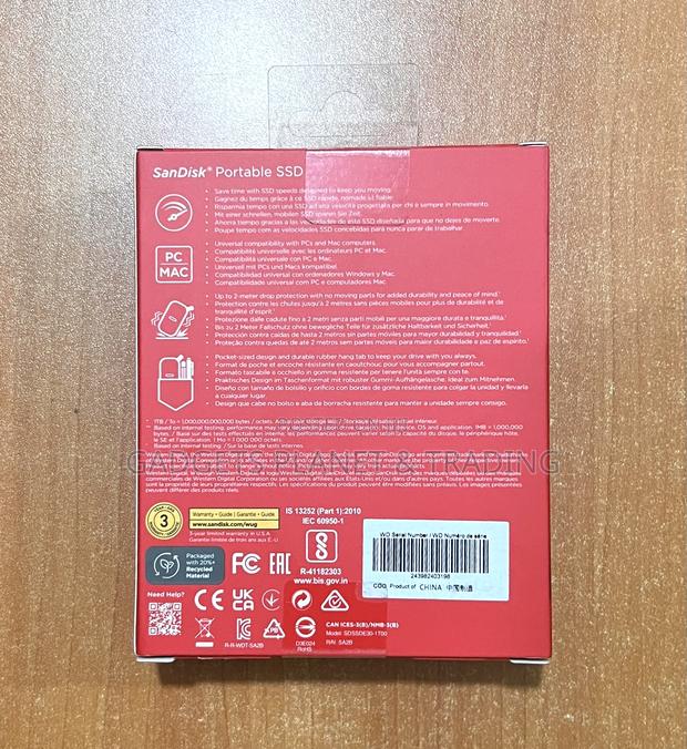 Sandisk Portable Ssd (800mbps) - 1tb · Photo 4