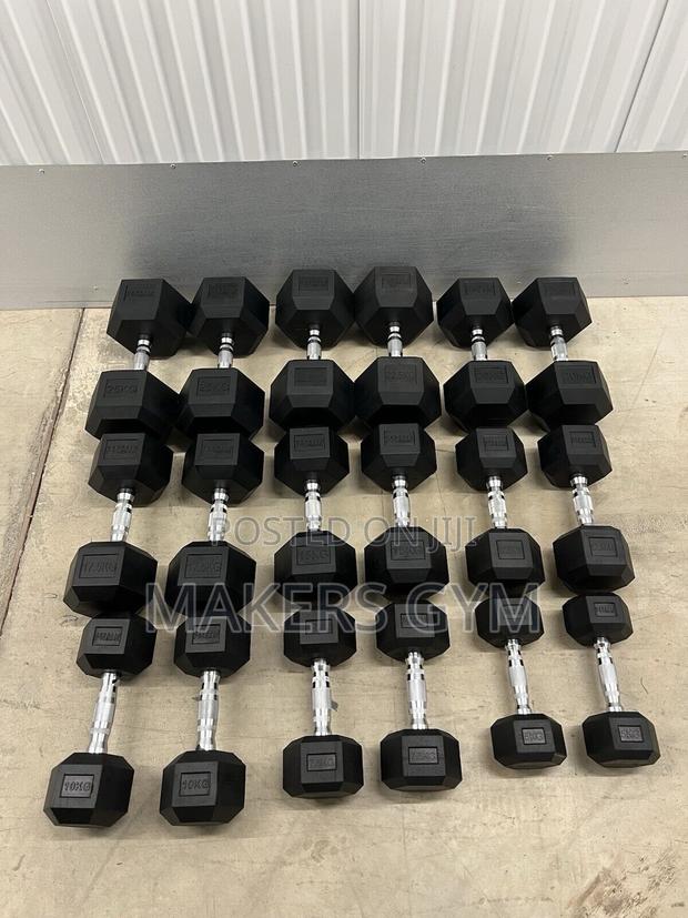 5-25kg Hex Dumbbell Set photo 3
