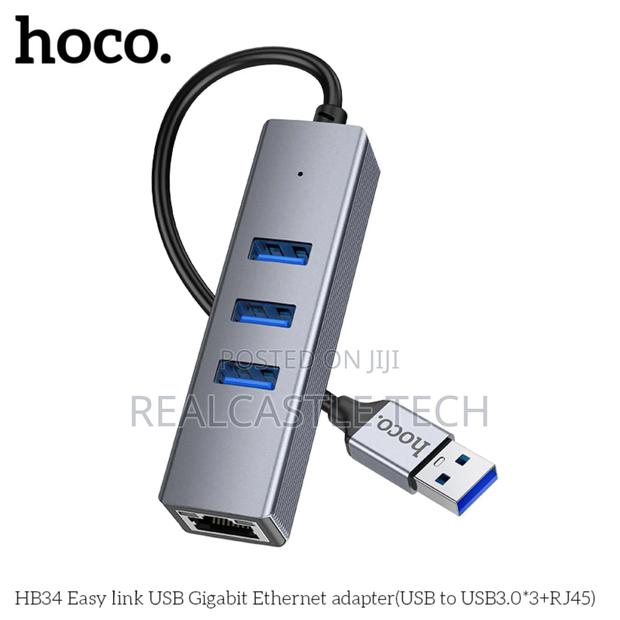 Hoco HB34 4-in-1 Gigabit Ethernet Adapter photo 4