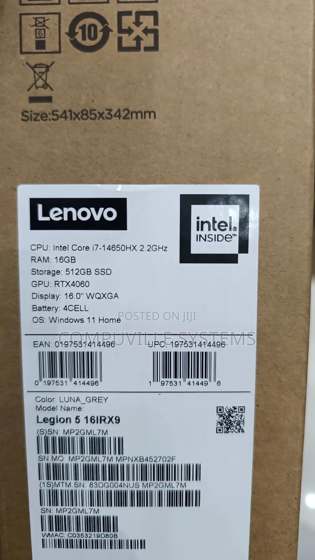New Laptop Lenovo Legion 5 16GB Intel Core I7 SSD 512GB · Photo 3