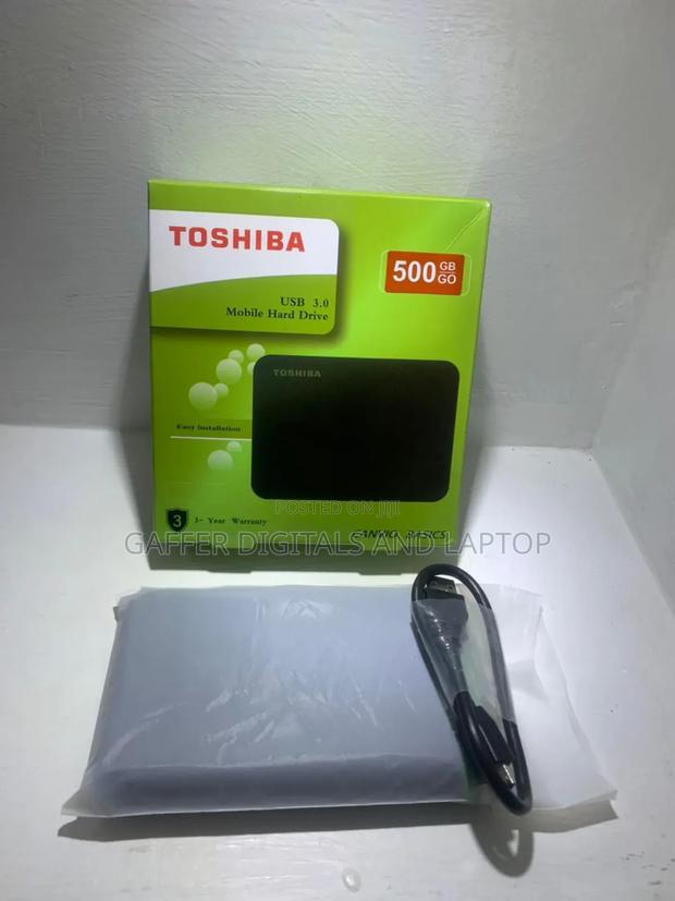 500GB External Toshiba Hard Drive