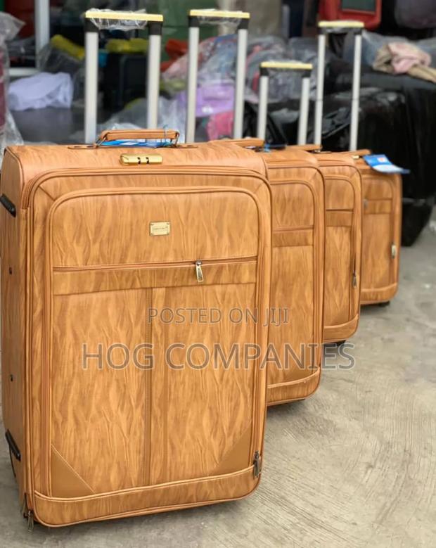 4 Set Leather Luggage Travel Bag · Photo 4