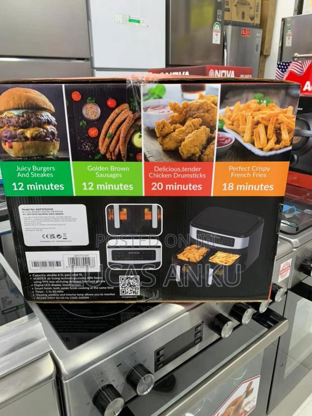Geepas Double Door Air Fryer 9litres photo 2