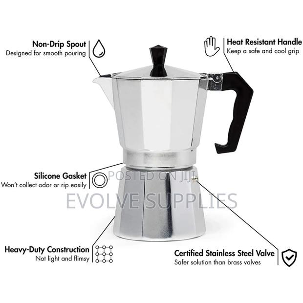 450ml 600ml Moka Pot photo 6