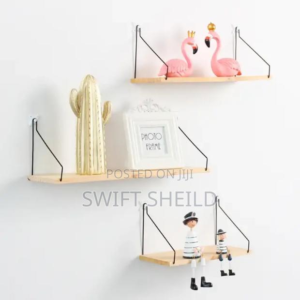 3 Set Wooden Floating Shelves (No Drilling Easy to Fix)
