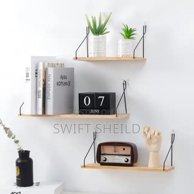 3 Set Wooden Floating Shelves (No Drilling Easy to Fix) photo 2