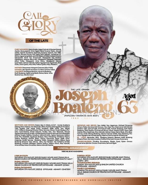 Funeral Invitation Stickers