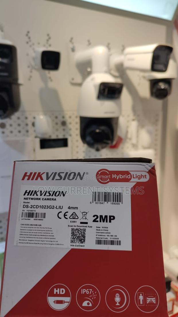 Hikvision 2mp Hybrid Audio Bullet Ip Camera Ds-2cd1023g2-Liu · Photo 1