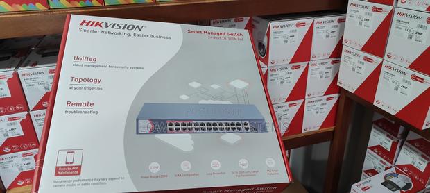Hikvision Poe 24 Port Fast Ethernet Switch Network Managed · Photo 2