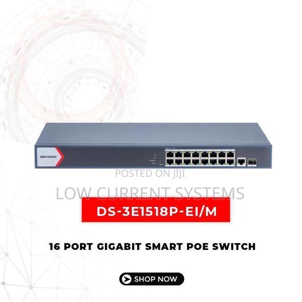 Hikvision 16 Port Gigabit Poe Switch Ds-3e1518p- Ip · Photo 4