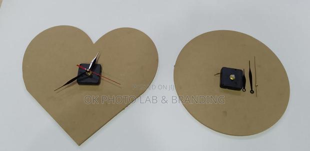 Already Cut Heart Photo Lamination Board With Clock Engine photo 2
