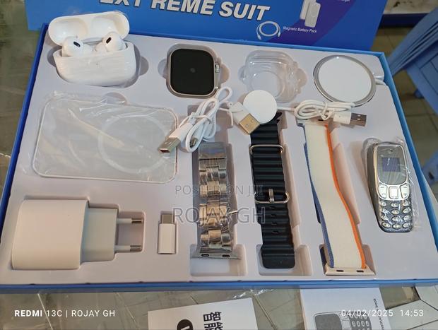Smartwatch With Mini Nokia Phone, Airpod, Power Bank - Black photo 4