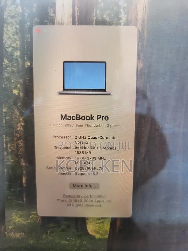 Laptop Apple MacBook Pro 2020 16GB Intel Core I5 SSD 512GB photo 3