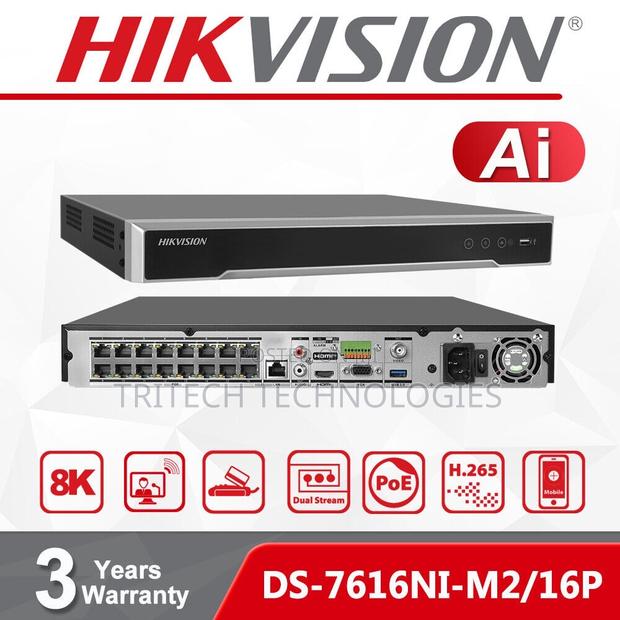 Hikvision 16ch NVR With Poe Ds-7616ni-M2/16p Up to 12mp · Photo 2