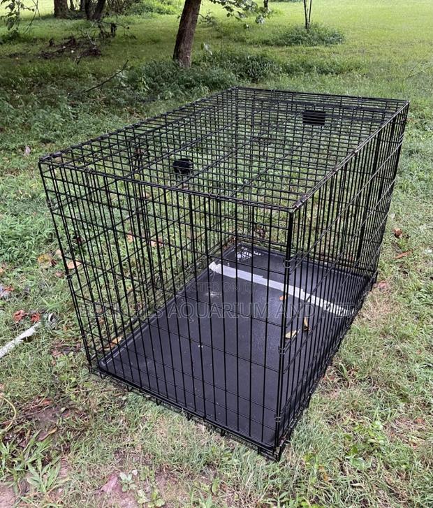 Large Metallic Black Dog Cage · Photo 3