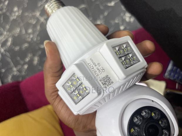 Triple Lens V380 Pro CCTV Camera Bulb photo 2