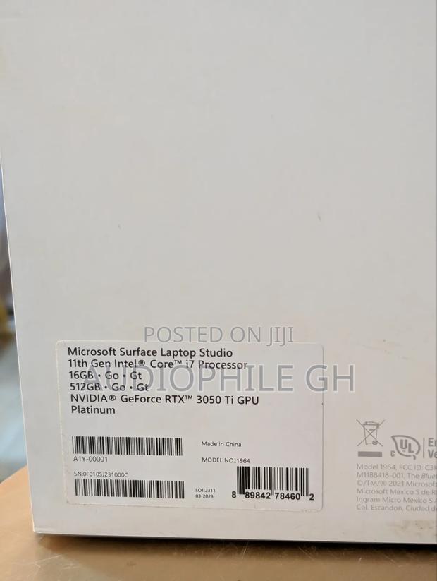 Laptop Microsoft Surface Laptop Studio 16GB Intel Core I7 SSD 512GB photo 2