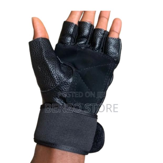 Quality Leather Hand Gloves for Gym Workout and Military · Photo 3