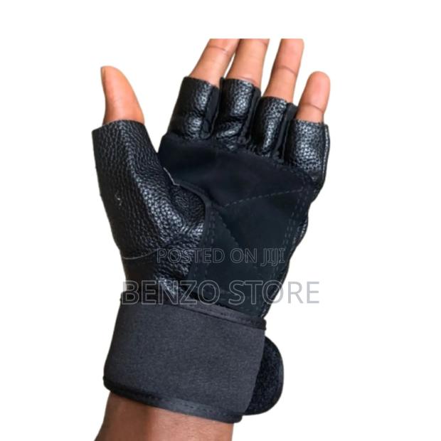 Quality Leather Hand Gloves for Gym Workout and Military · Photo 4