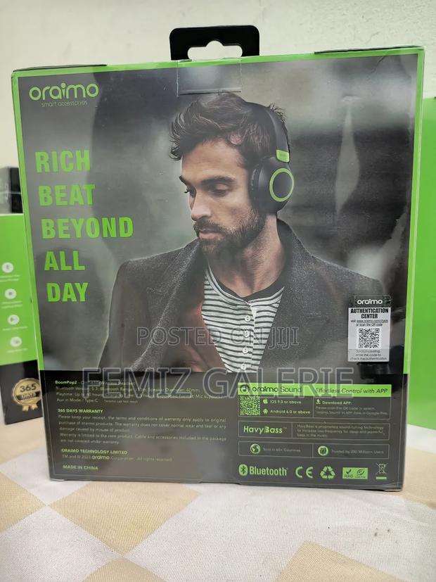 Oraimo Boompop 2 Enc Over-Ear Wireless Headphones photo 2