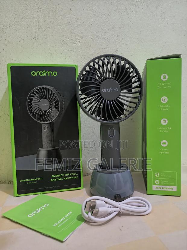 Oraimo Smart Handheld Fan With Light Base · Photo 4