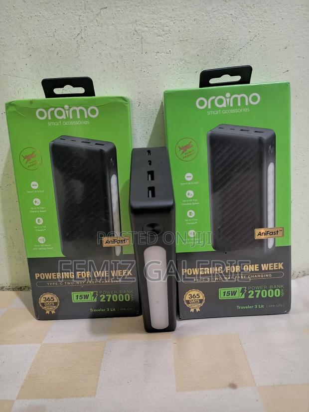 Oraimo Traveler 3; 27000mah 15w Power Bank · Photo 3