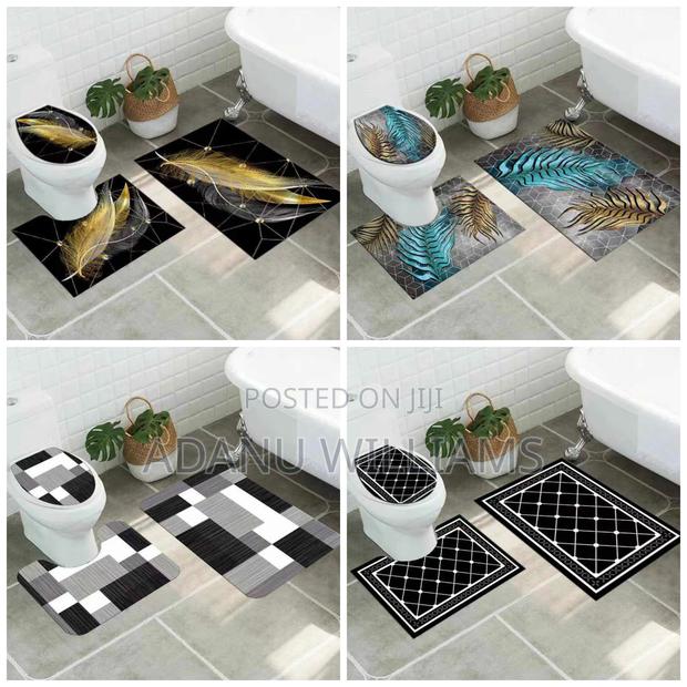 3pcs Non-Slip Bathroom Rugs (Available in Different Colors) · Photo 2