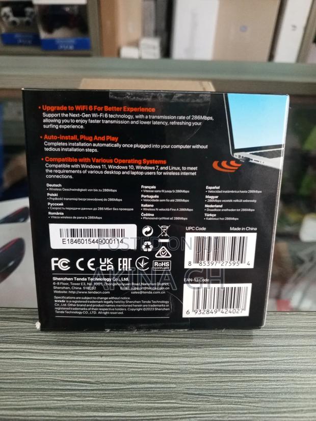 Tenda Ax300 Wi-Fi 6 Wireless Nano Usb Adapter · Photo 4