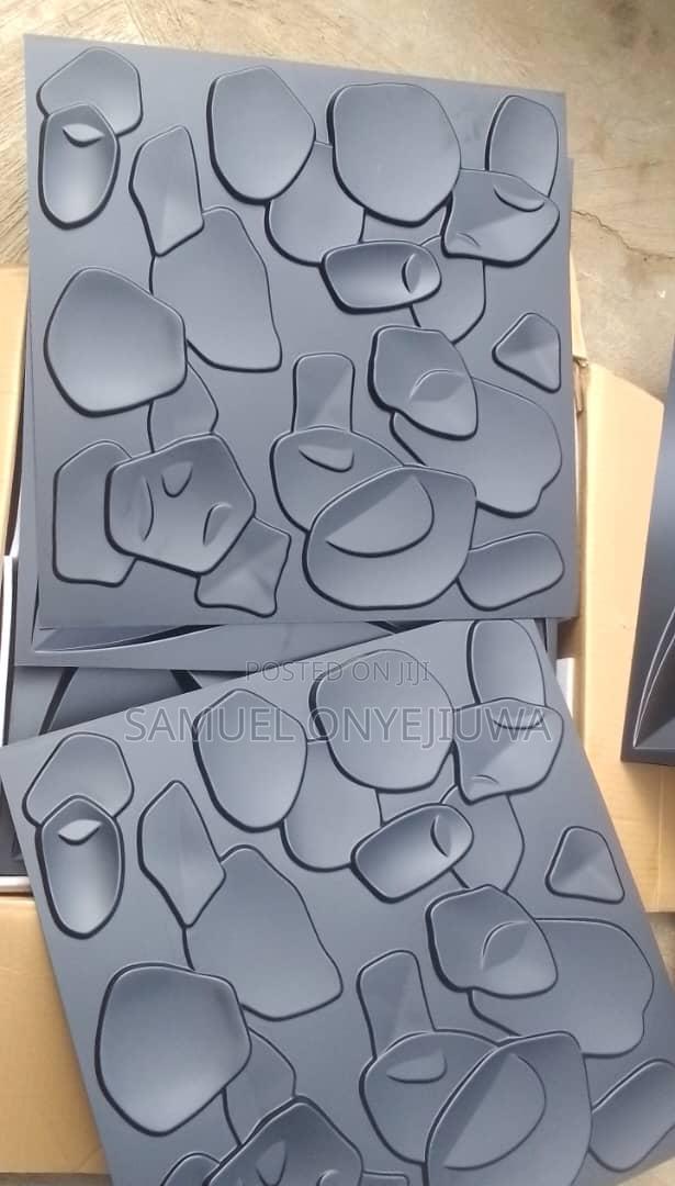 3D PVC Wall Panels Black(D133) Black. · Photo 3