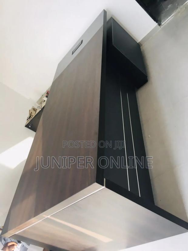 Office Desk Dark Brown Big Boss Table · Photo 3