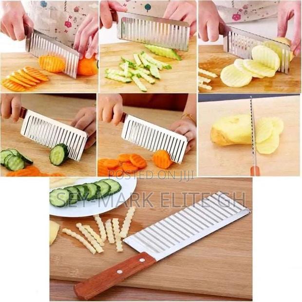 Fruit Knife Zig Zag/Wavy/Potato/Fruits/Vegetables Cutter · Photo 4
