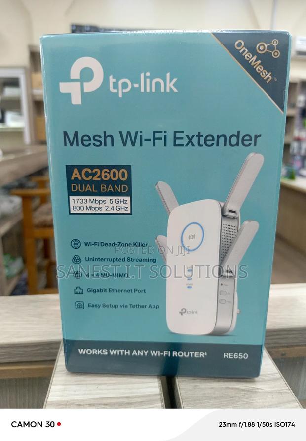 Mesh Wifi Extender Ac2600 Dual Band Re650 Range Extender · Photo 3