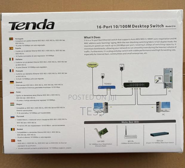 Tenda 16port Desktop Normal Switch 10/100mbps · Photo 4