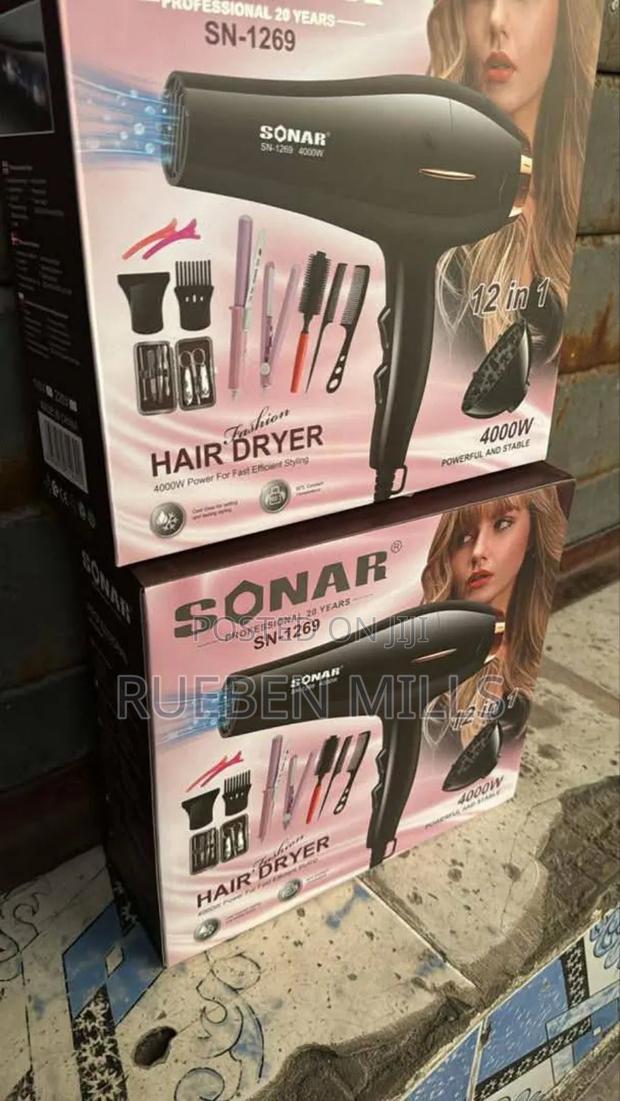 4000w 12 in 1 Classic Sonar Sn-1269 Salon Hair Dryer Set · Photo 2