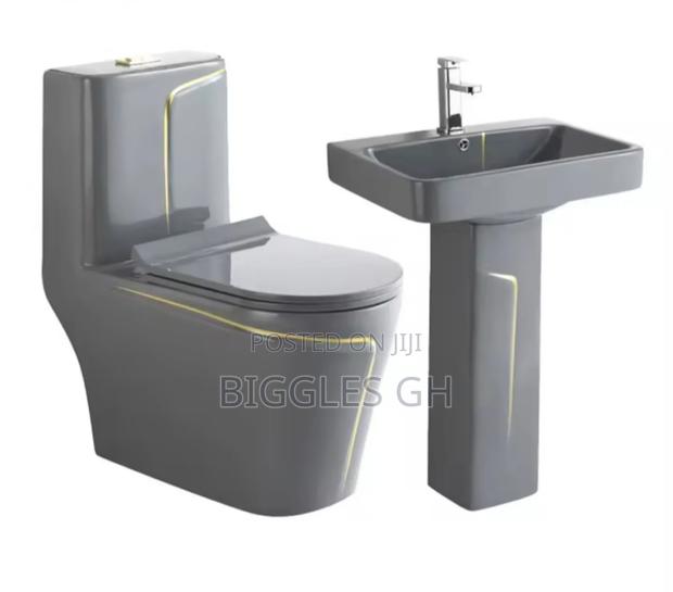 Grey Wc With Basin · Photo 4