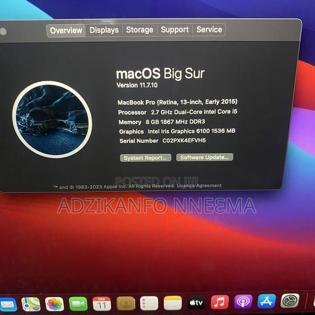 Laptop Apple MacBook Pro 2015 8GB Intel Core I5 SSD 250GB photo 3