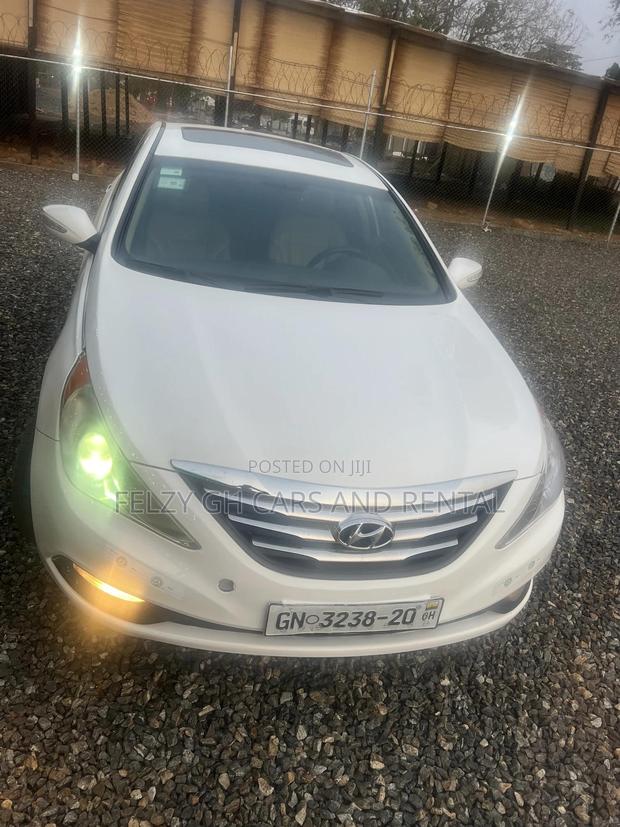 Hyundai Sonata Limited 4dr Sedan (2.0L 4cyl Turbo 6A) 2014 White photo 3