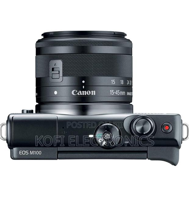 Black Wifi Canon EOS M100 Mirrorless Camera W/ 15-45mm · Photo 2